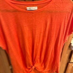 Loft Women's Coral Cotton Top